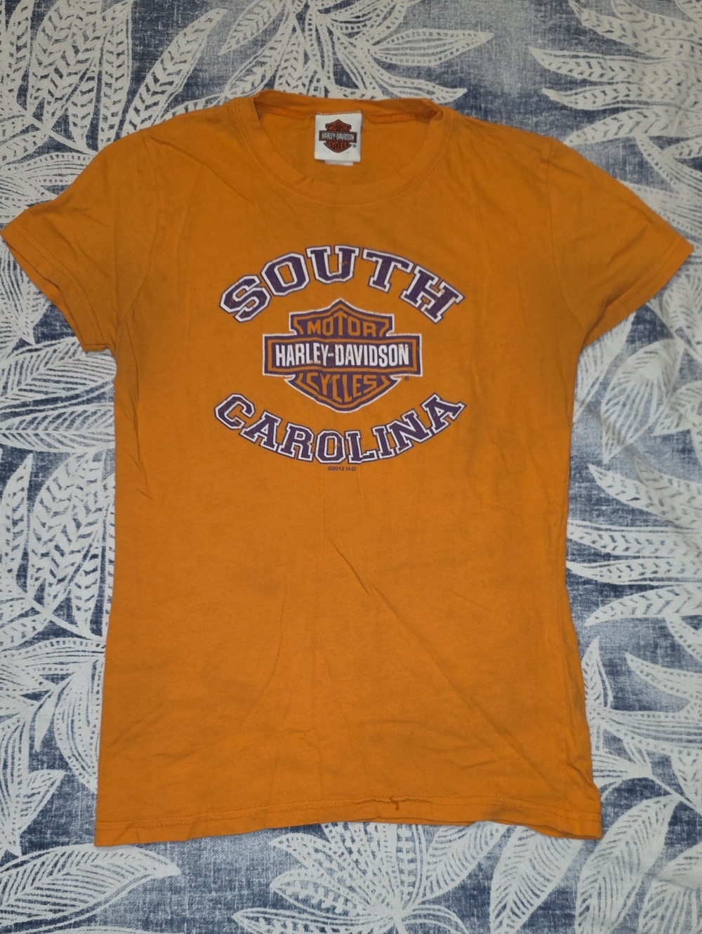 Harley-Davidson Orange South Carolina Logo Tee
